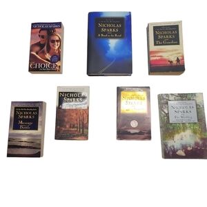 Nicholas Sparks Books, 7 Book Bundle, Including First Edition A Bend in the Road
